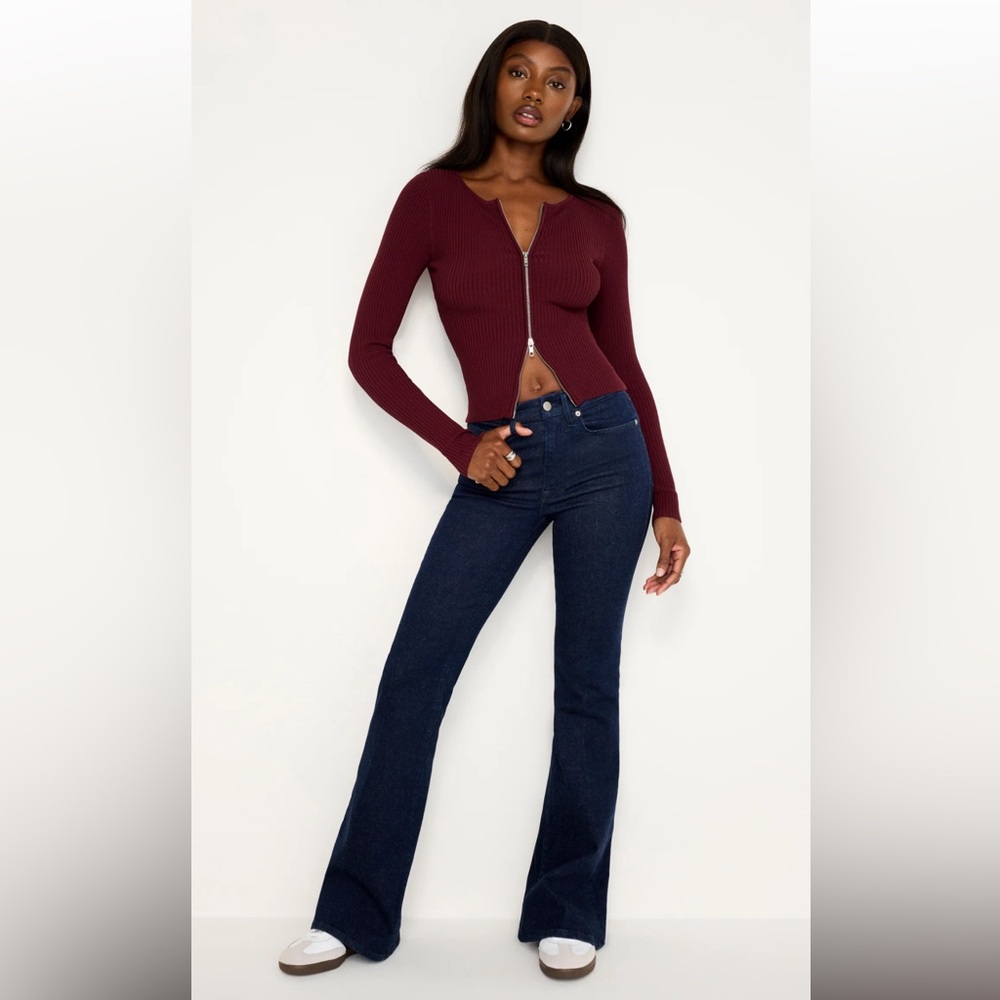 Good American Always Fits Good Legs Flare Jeans